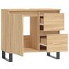 vidaXL Armario de ba&ntilde;o madera contrachapada roble Sonoma 65x33x60 cm