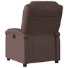 vidaXL Sill&oacute;n reclinable de cuero sint&eacute;tico marr&oacute;n