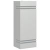 vidaXL Aplique de exterior de acero inoxidable plateado