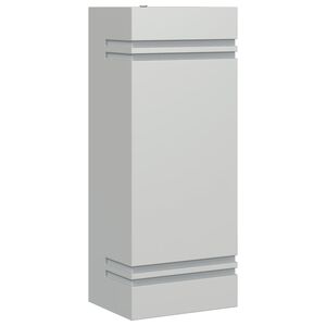 vidaXL Aplique de exterior de acero inoxidable plateado