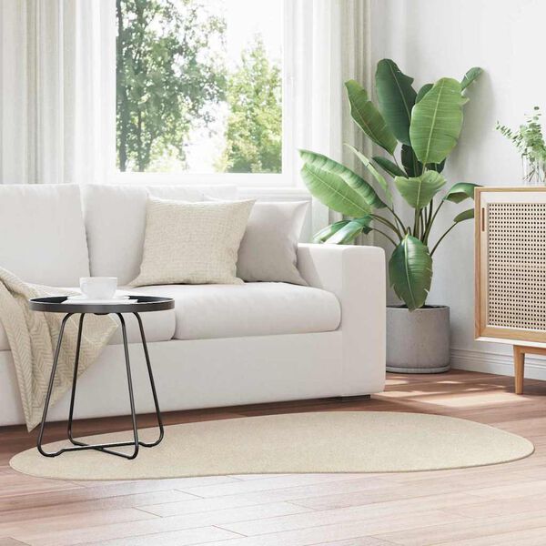 vidaXL Alfombras de &aacute;rea HUARTE Beige 120 x 170 cm Poli&eacute;ster