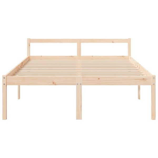 vidaXL Cama senior sin colch&oacute;n madera maciza de pino 160x200 cm