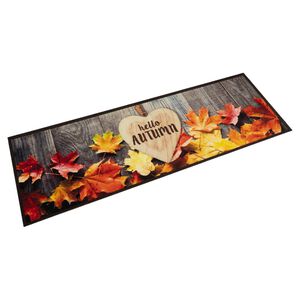 vidaXL Alfombra de cocina lavable terciopelo oto&ntilde;o 45x150cm
