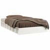vidaXL Estructura de cama de madera maciza blanco 140x190 cm