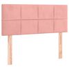 vidaXL Cama box spring con colch&oacute;n terciopelo rosa 100x200 cm