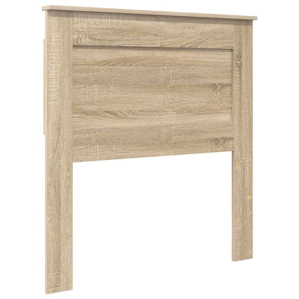 vidaXL Cabecero con cabecera Roble Sonoma 100 cm Madera contrachapada
