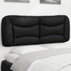 vidaXL Cabecero de cama acolchado Hvar cuero sint&eacute;tico negro 120 cm