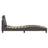 vidaXL Estructura de cama Viana con LED sin colch&oacute;n gris 90x190 cm