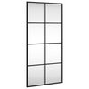 vidaXL Espejo de pared rectangular de hierro negro 40x80 cm