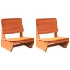 vidaXL Sillas de jard&iacute;n 2 uds marr&oacute;n cera 60x64x70,5 cm