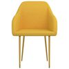 vidaXL Sillas de comedor 6 unidades terciopelo amarillo