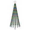 vidaXL &Aacute;rbol de Navidad LED 180 cm 255 LED Multicolor Acero Negro