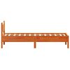 vidaXL Cama sin colch&oacute;n madera maciza de pino marr&oacute;n cera 100x200 cm