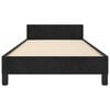 vidaXL Estructura de cama sin colch&oacute;n terciopelo negro 100x200 cm