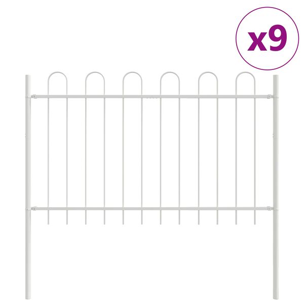 vidaXL Valla de Jard&iacute;n 9 pcs 15,3 x 0,8 m