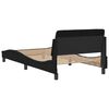 vidaXL Estructura de cama Dover tela negro 100x200 cm