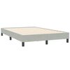 vidaXL Estructura de cama sin colchón terciopelo gris claro 120x210 cm