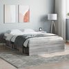 vidaXL Estructura de cama Sonoma gris 120x200 cm