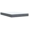 vidaXL Cama box spring con colch&oacute;n terciopelo gris oscuro 140x200 cm