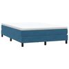 vidaXL Cama box spring con colch&oacute;n terciopelo azul oscuro 160x220 cm