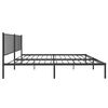 vidaXL Estructura cama sin colchón con cabecero metal negro 183x213 cm