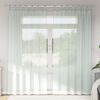 vidaXL Cortinas de gasa con trabillas 2 uds gris claro 140x225 cm
