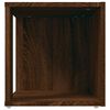 vidaXL Mesa auxiliar madera contrachapada roble marr&oacute;n 33x33x34,5 cm