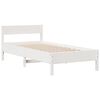 vidaXL Cama con estanter&iacute;a sin colch&oacute;n madera maciza de pino 90x190 cm