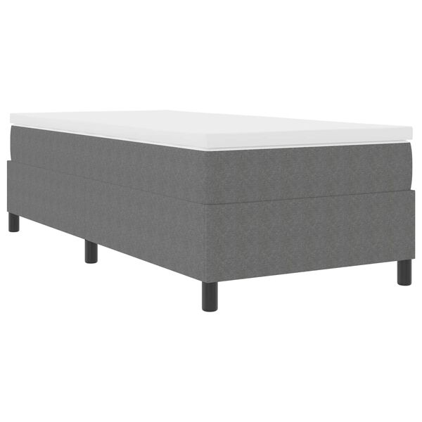 vidaXL Cama de plataforma Gris Claro 80 x 200 cm Tela de Pana