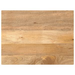 vidaXL Tablero de mesa rectangular madera maciza mango 80x50x3,8 cm