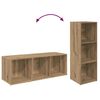 vidaXL Conjunto de mueble de TV 3 pcs Roble artesanal 37 x 35 x 107 cm