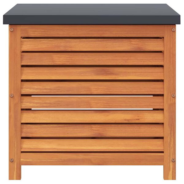 vidaXL Caja de almacenaje de jardín madera maciza eucalipto 60x50x55cm