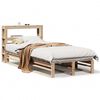 vidaXL Estructura de cama sin colch&oacute;n madera maciza de pino 90x190 cm