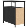 vidaXL Armario de Noche con caj&oacute;n 2 pcs Roble negro 30 x 60 x 60 cm