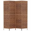 vidaXL Biombo de 4 paneles jacinto de agua marrón 163x180 cm