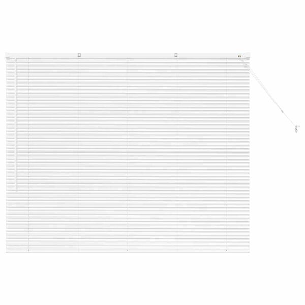 vidaXL Persiana para Ventana con cortinas Manual Blanco Aluminio