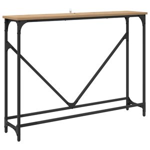 vidaXL Mesa Consola Roble artisan 102 x 23 x 75 cm