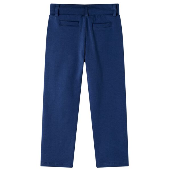 Pantalones infantiles con cord&oacute;n azul marino 128