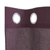 vidaXL Cortinas de gasa con ojales 2 uds morado 140x225 cm