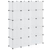 vidaXL Armario modular con 14 compartimentos blanco 37x146x180,5 cm