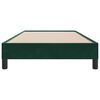 vidaXL Cama box spring sin colch&oacute;n terciopelo verde oscuro 90x210 cm