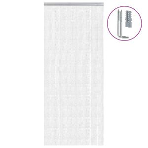 vidaXL Mosquitera de cadena para puerta aluminio 90x200 cm