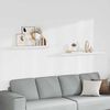 vidaXL Estantes flotantes de pared 2 uds MDF blanco 120x23,5x3,8 cm
