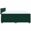 vidaXL Cama box spring con colch&oacute;n terciopelo verde oscuro 180x200 cm