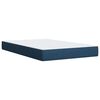 vidaXL Cama box spring con colch&oacute;n tela azul 120x190 cm