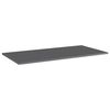 vidaXL Estante estanter&iacute;a 4 uds contrachapada gris brillo 100x50x1,5cm