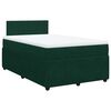 vidaXL Cama box spring con colch&oacute;n terciopelo verde oscuro 120x190 cm