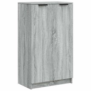 vidaXL Mueble zapatero madera contrachapada gris Sonoma 59x35x100 cm
