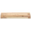vidaXL Estantes flotantes 2 uds madera acacia sin tratar 60x20x4 cm
