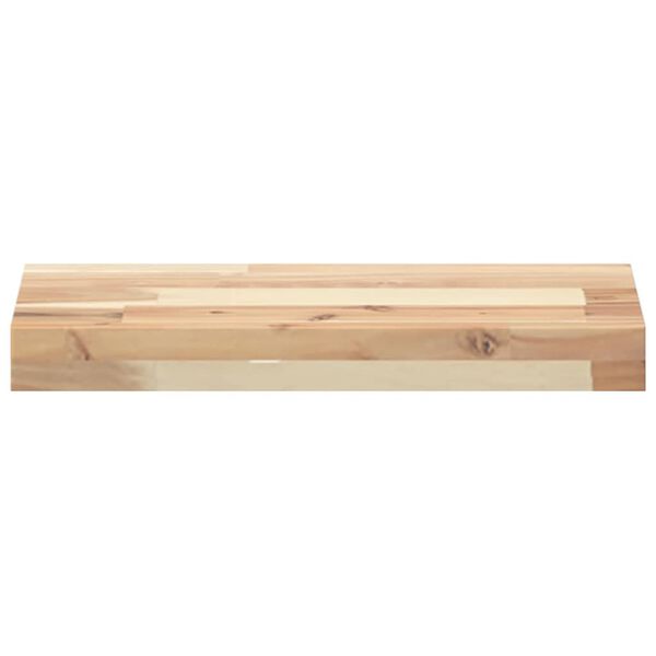vidaXL Estantes flotantes 2 uds madera acacia sin tratar 60x20x4 cm